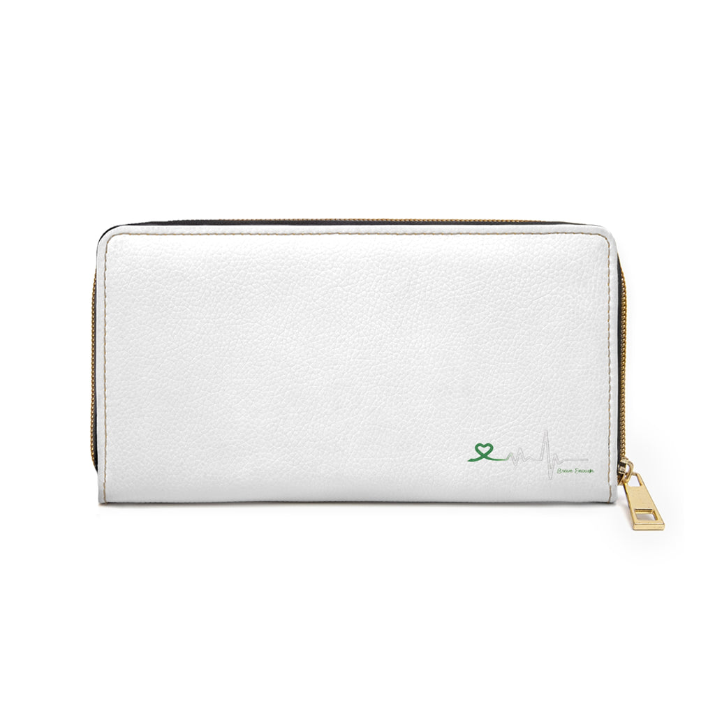 Zipper Wallet — "You Are Enough" Rainbow Affirmation Leather Wallet