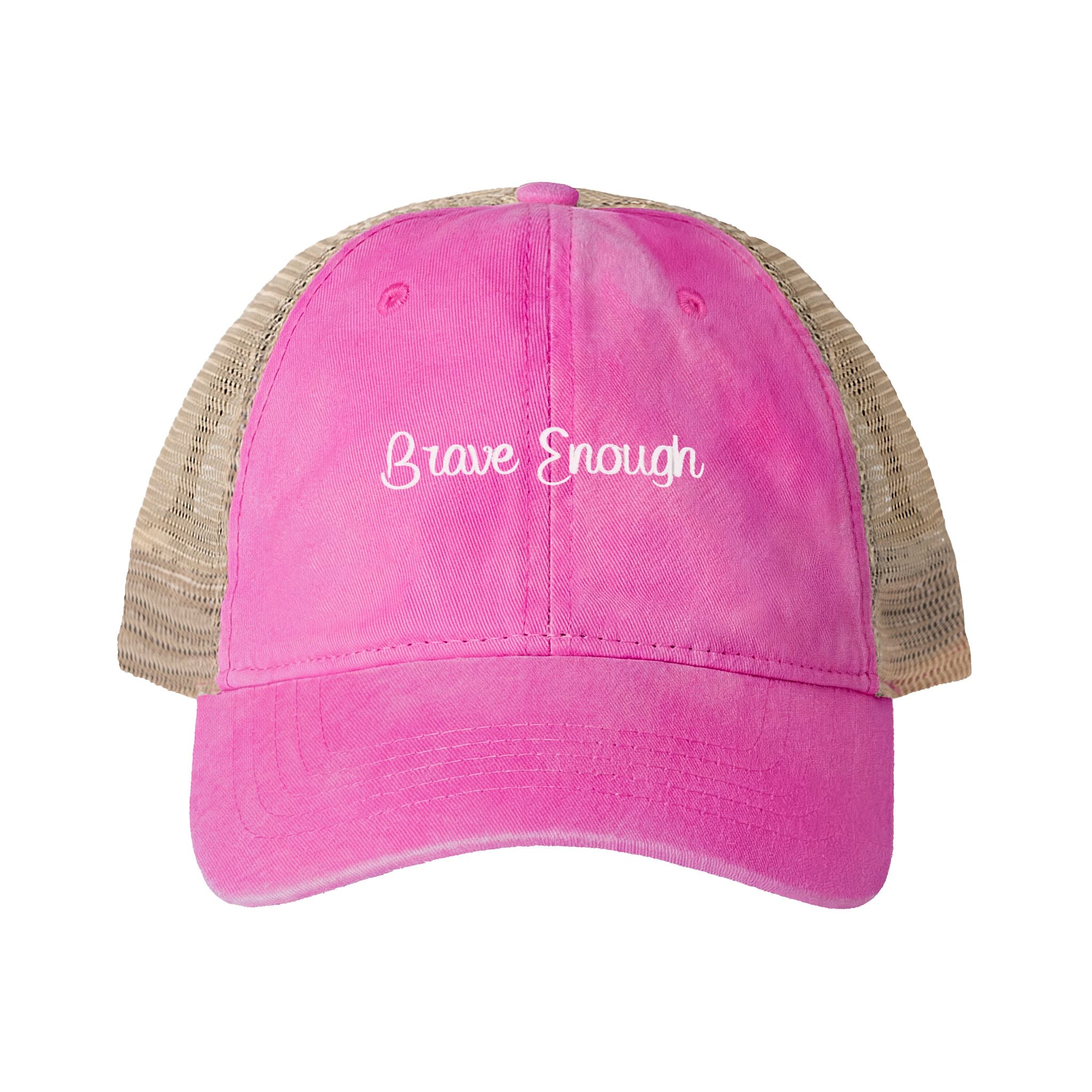 Brave Enough Women's Washed Mesh-Back Cap