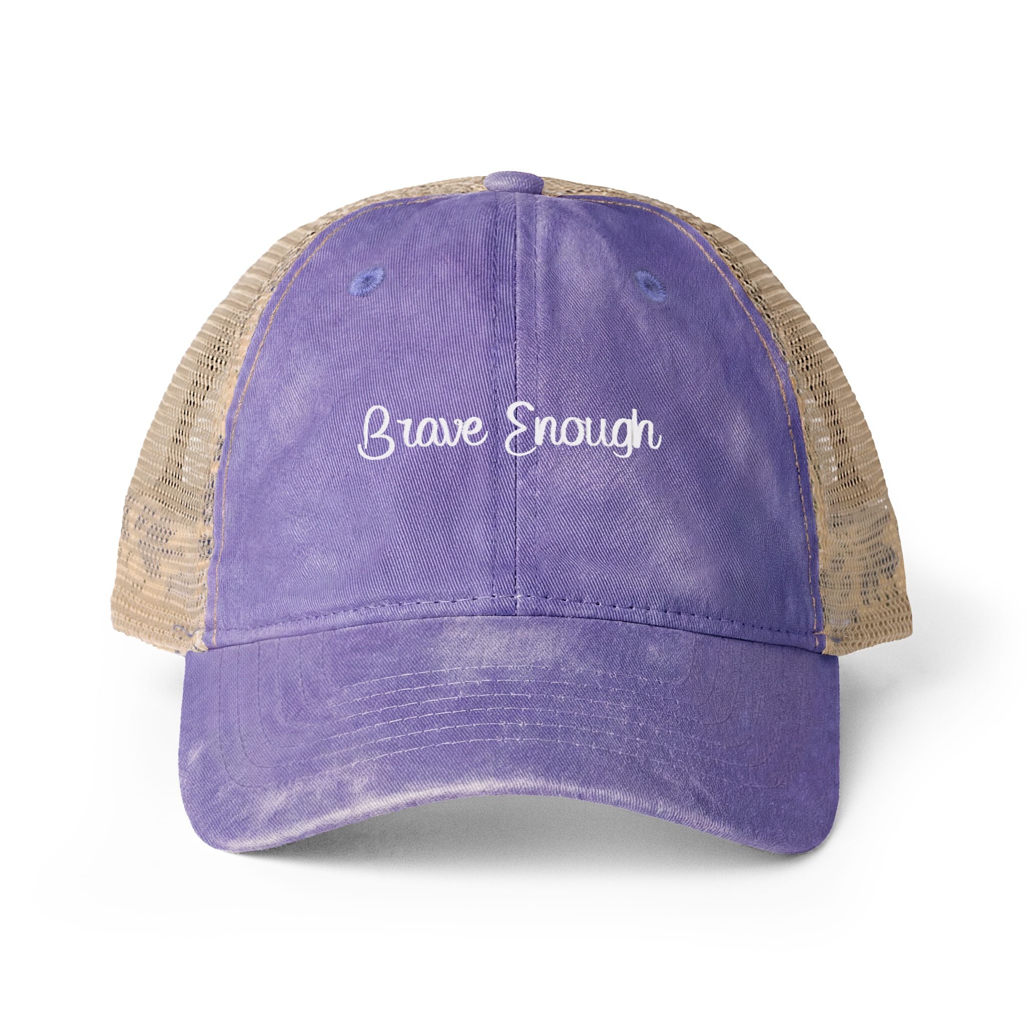 Brave Enough Women's Washed Mesh-Back Cap
