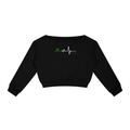“Brave Enough” Off-Shoulder Sweatshirt