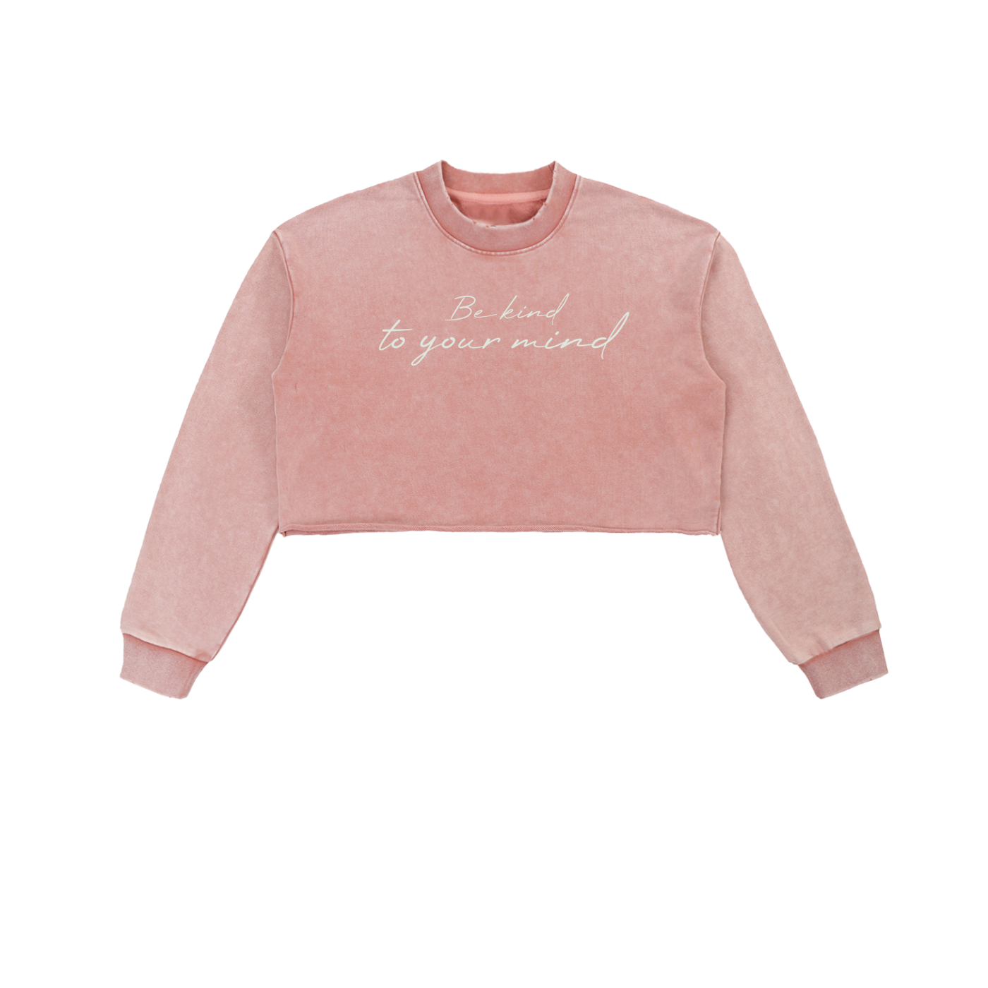 “Be kind to your mind” Cropped Sweatshirt