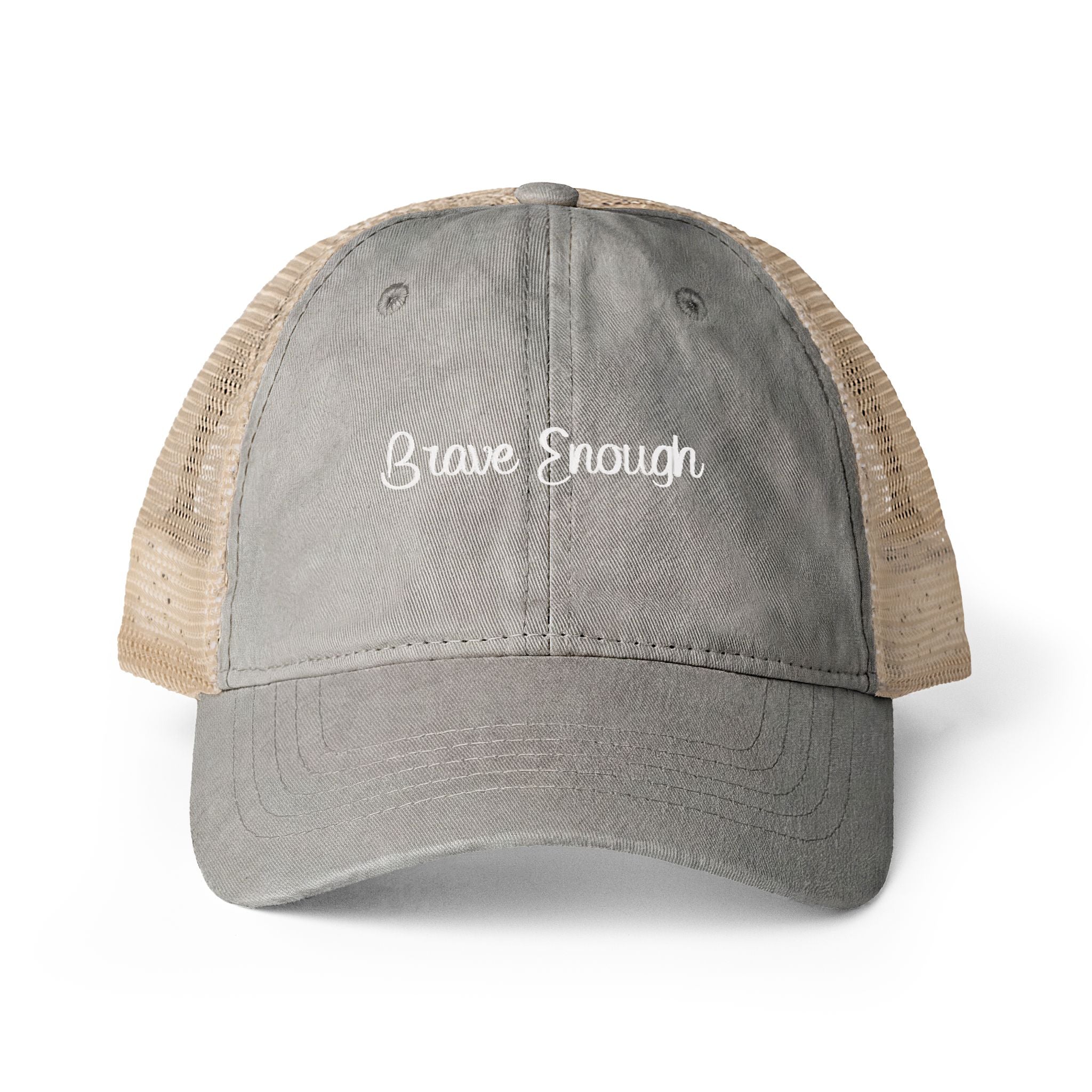 Brave Enough Women's Washed Mesh-Back Cap