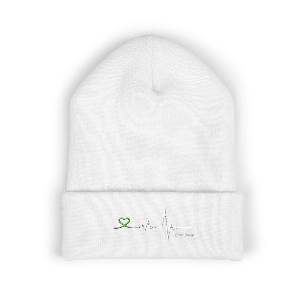 “Brave Enough” Cuffed Beanie (Embroidery)