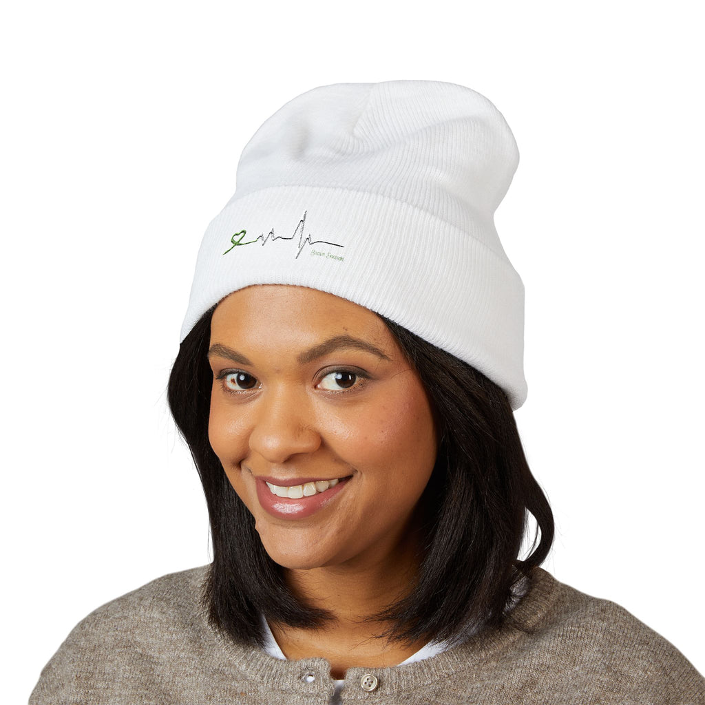 “Brave Enough” Cuffed Beanie (Embroidery)